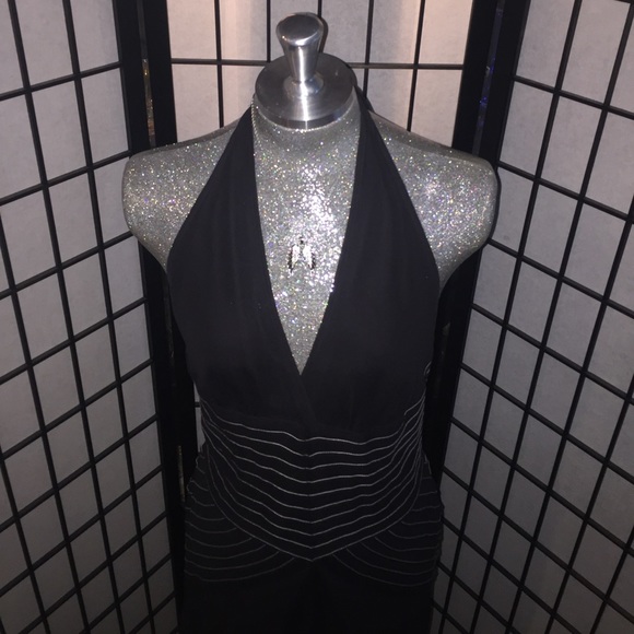 BCBG SILK HALTER TIE BACK HI LOW DRESS SIZ… - Picture 2 of 9
